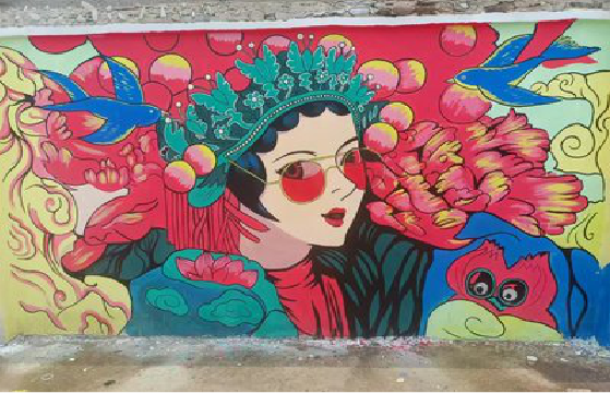 广南墙体彩绘-网红墙