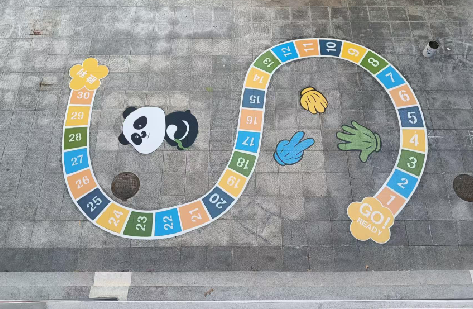 广南地面游戏彩绘