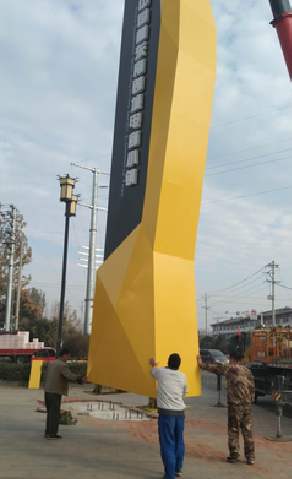 广南标识标牌的安装方法。