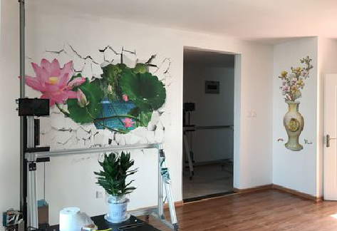 广南墙体彩绘相比墙纸的优势。