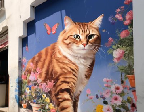 广南自己绘制有个性的手绘墙