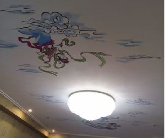 广南如何快速绘制天花板上的手绘墙？