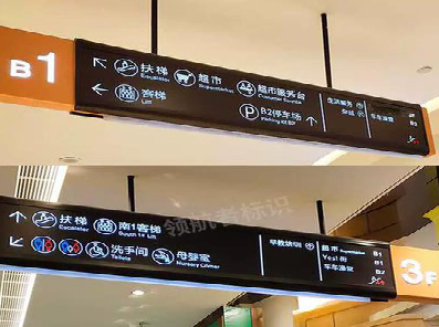 广南如何通过商场标识牌引导客流分布？