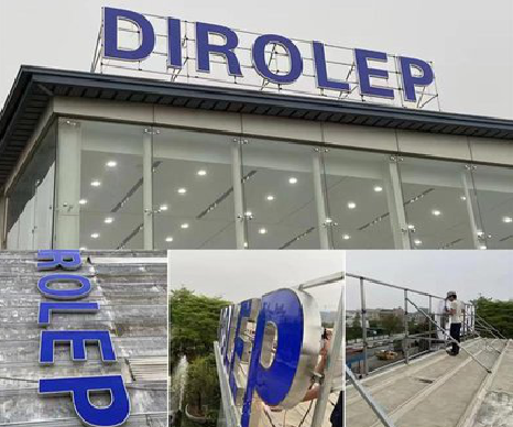 广南楼顶发光字安装的注意事项。